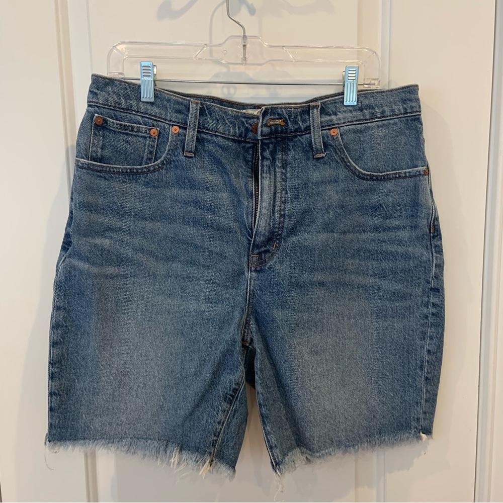 Madewell High Rise Denim Midlength Shorts